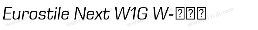 Eurostile Next W1G W字体转换
